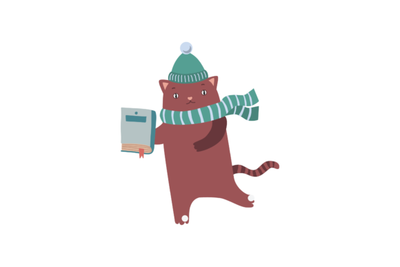 Back to School Cat Hat Syal and Book Svg