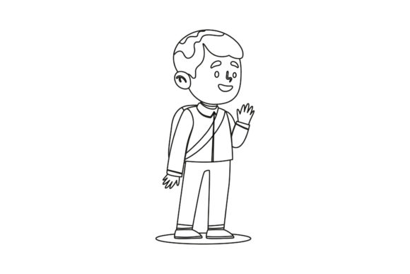 Back to School Character Student Outline