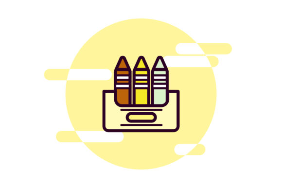 Back to School Colored Pencils Clipart: Graphics for Creative Projects
