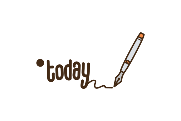 Back to School Pen Writing Today Svg Graphics Freebies