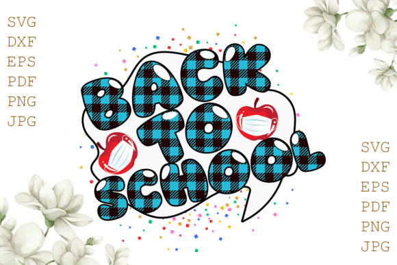 Back to School Plaid Pattern Decoration