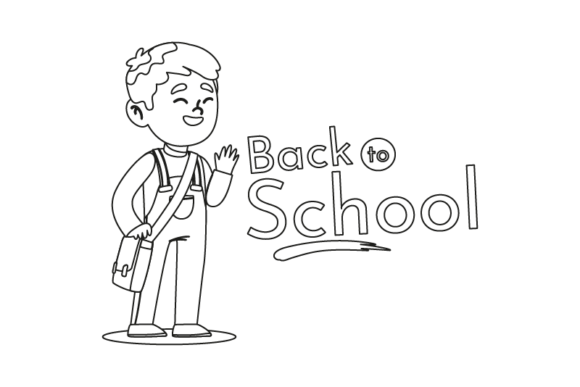 Back to School Poster Outline