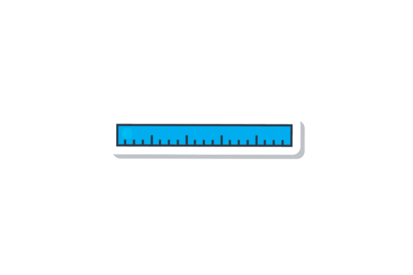Back to School Stationery Ruler Svg Graphics Freebies