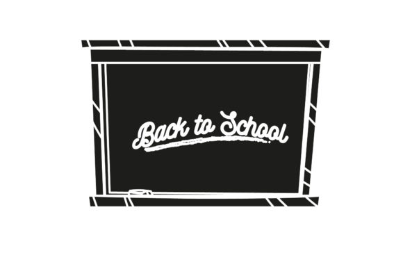 Back to School Whiteboard Silhouette Graphics
