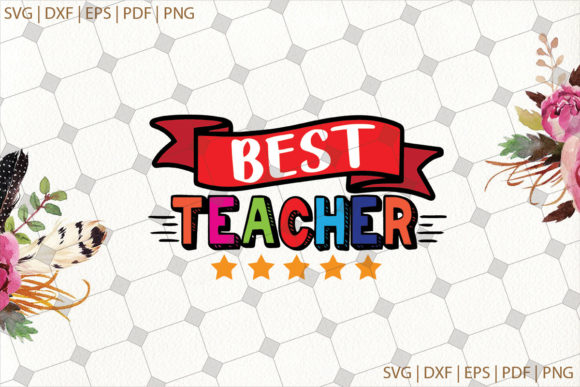 Best Teacher 5 Stars Back to School Svg