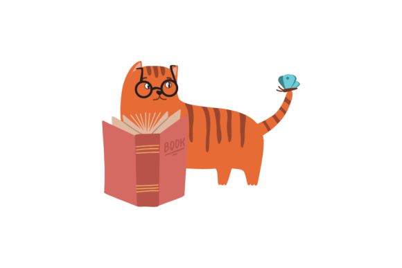 Cat School and Book Planner Svg Graphics