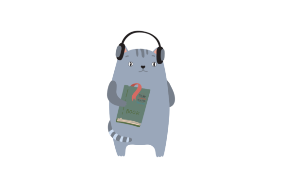 School Cat and Book Planner SVG